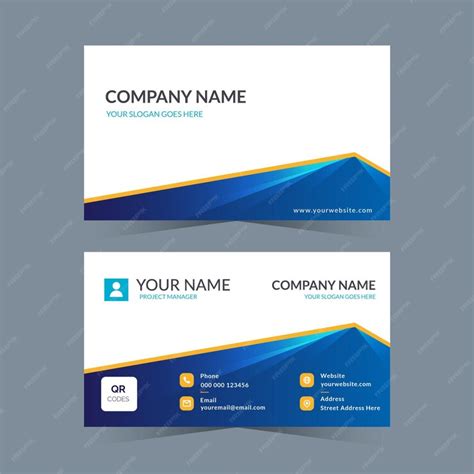 premium vector professional business card  detail contact