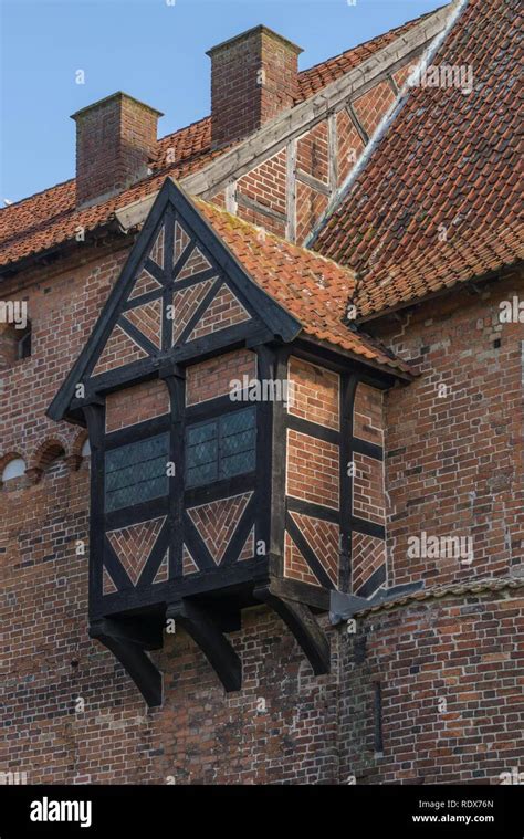 Architectural element Nyborg castle Denmark Stock Photo - Alamy