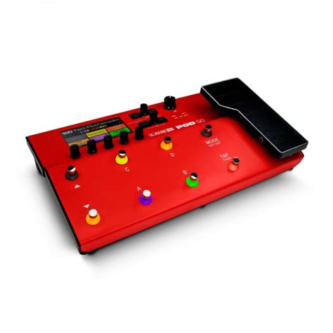 Line 6 Limited Edition Red Pod Go Multieffekt Gitarrenpedal Gear4music