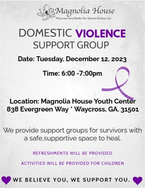 Domestic Violence Awareness Event Flyer 2 Postermywall