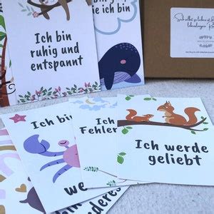 Positive Affirmationen F R Kinder Karten Mit Positiven