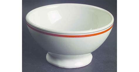 Bistrot Rust Orange Coupe Cereal Bowl By Porcelaine D Auteuil