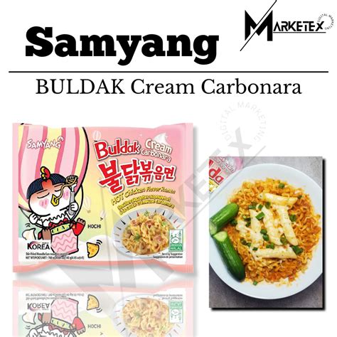 Samyang Buldak Hot Chicken Flavor Ramen Korean Instant Noodles Carbonara Cheese Cream