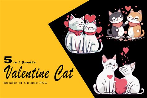 Free Valentine Cat Illustration For Pod Graphic By Design Bloom