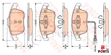 TRW GDB1762 Колодки тормозные передние ECONOMY AUDI Q3 (8U), VW SHARAN ...