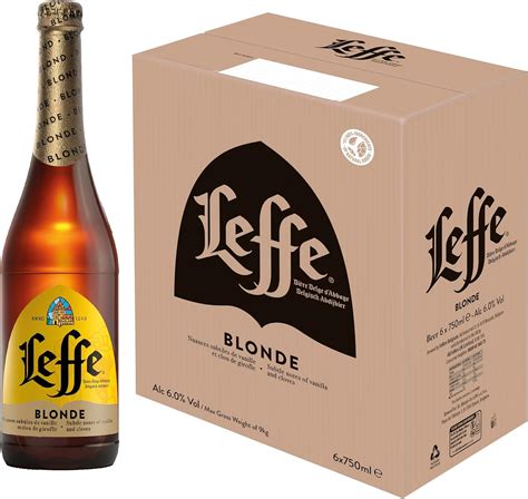 Leffe Blonde Beer X Ml Belgian Abbey Bottle Amazon Co Uk Grocery