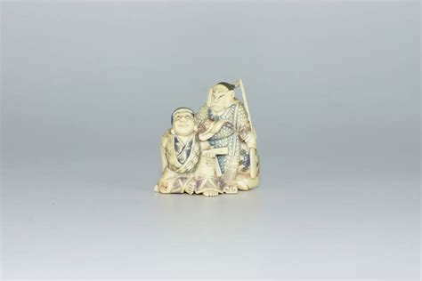 Antique Japanese Netsuke Family