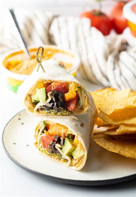 Veggie Hummus Wraps Recipe A Spicy Perspective