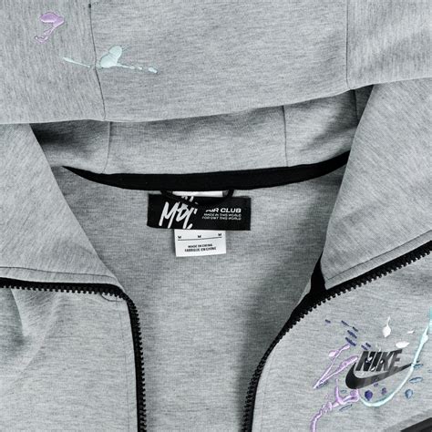 Air Club Nike Tech Fleece Zip Up Hoodie Mattb Customs