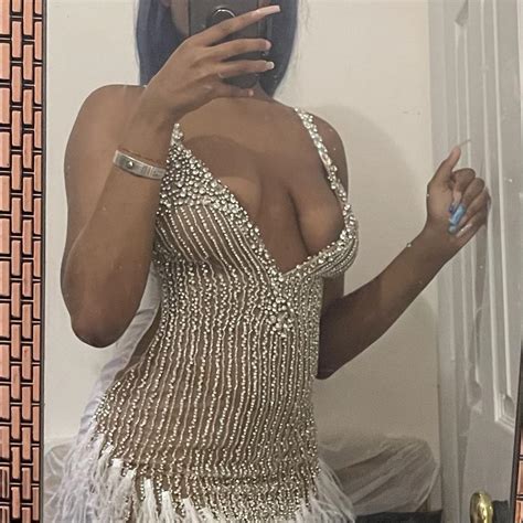 Birthday Dress Front Of Dress Is Made Of Nude Like Depop