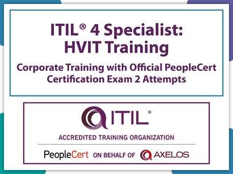 Itil Specialist High Velocity It Hvit E Learning In English Self