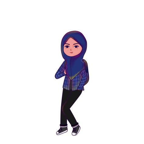 Linda Chica Hijab Png Chica Musulmán Pañuelo Png Y Psd Para