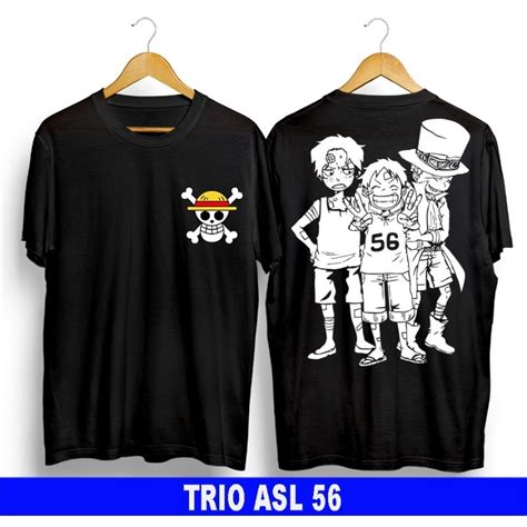 Jual Kaos Distro Oblong Pakaian Pria Kaos Anime Onepiece Brother Asl