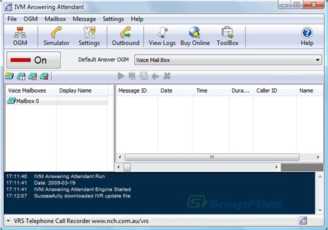 ivm telephone answering attendant screenshot    snapfilescom