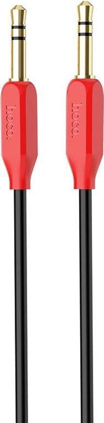 HOCO UPA11 - AUX Audiokabel - 3,5mm naar 3,5mm Jack - 1 meter - Rood | bol