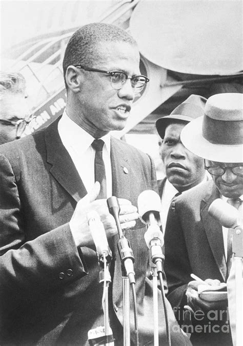 Malcolm X Speaking To The Press By Bettmann