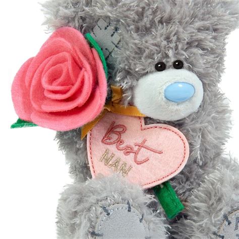 Me To You Tatty Teddy Bear Holding Best Nan Flower Foryouie