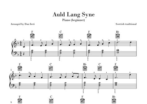 Auld Lang Syne Arr Dan Ireti By Scottish Traditional Sheet Music For