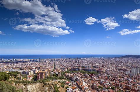 barcelona city skyline 21796696 Stock Photo at Vecteezy