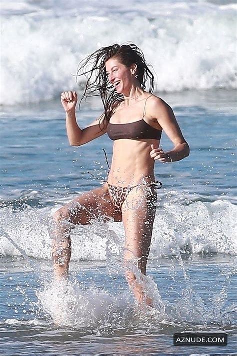 Gisele Bundchen Puts Her Incredible Bikini Body On Display During A Beach Photoshoot Aznude