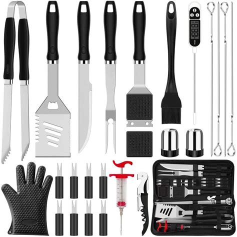 Dyiom 26 Piece Stainless Steel Heavy Duty Bbq Tools Grilling