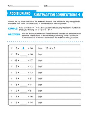 Y3 Inverse Check 3 Digit 3 Addition Subtraction With Carry Sheet