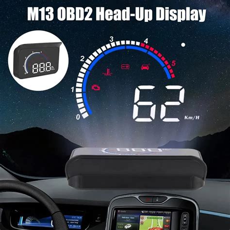 M Hud Araba Head Up Display Cam Projekt R Dijital Alarml Saat Tak M