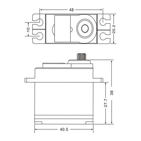 Servo Digial JX DC5821LV 21.8KG con caja de aluminio