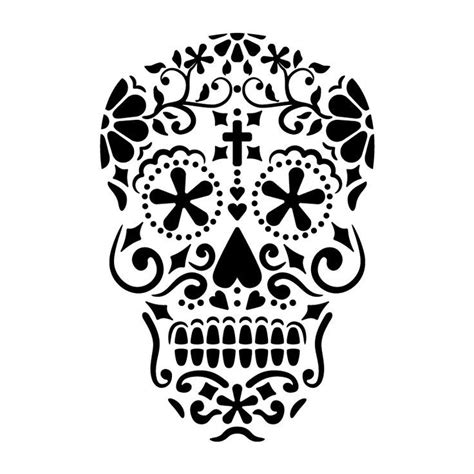 Printable Sugar Skull Stencil Printable Word Searches