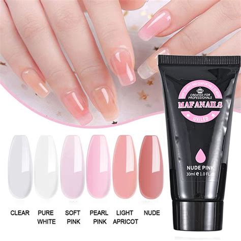 Ml Nude Poly Acrylic Nail Gel Semi Permanent Acrylic Extension Crystal Nail Fast Builder