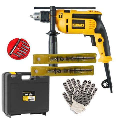 Furadeira De Impacto Dewalt 710W Dwd502 Acessórios 220V Submarino