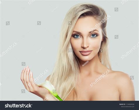Perfect Blonde Woman Clean Fresh Skin Stock Photo 1134994526 Shutterstock