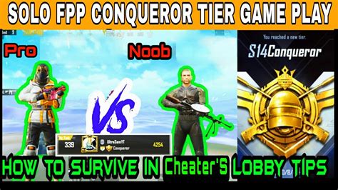 Solo Fpp Conqueror Tier Gameplay Asia How To Survive In Hacker