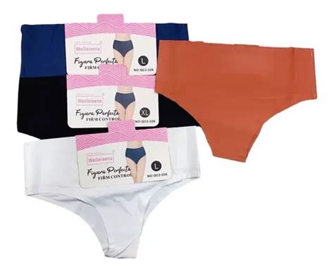 Pack De Calzones Sin Costura Lenceria Sexi Femenina Bikini Cuotas Sin Inter S