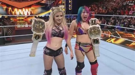 Alexa Bliss And Asuka Crowned New Wwe Womens Tag Team Champions On Raw