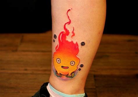 Tattoo Calcifer Japanese Animation Tattoos Calcifer