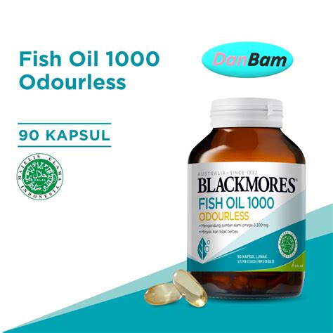 Jual Blackmores Odourless Fish Oil 1000 Minyak Ikan Tidak Berbau 2