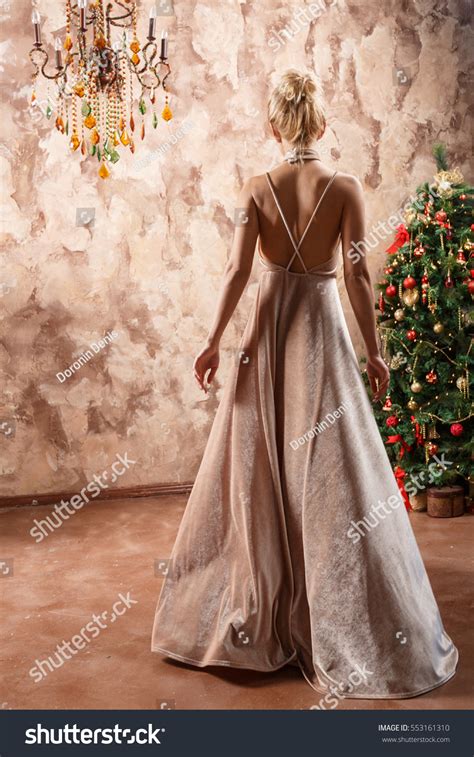 Beautiful Sexy Blonde Dress Posing Castle Stock Photo Edit Now