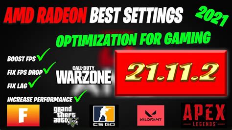 Best AMD Radeon Setting Optimizations For Gaming Latest Update 21 11 2