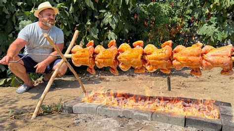 Juicy Grilled Chicken On A Spit The Secret Marinade Recipe From The