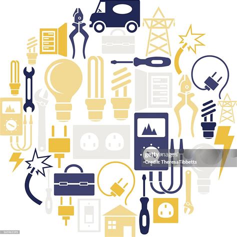 electrical icon set high res vector graphic getty images