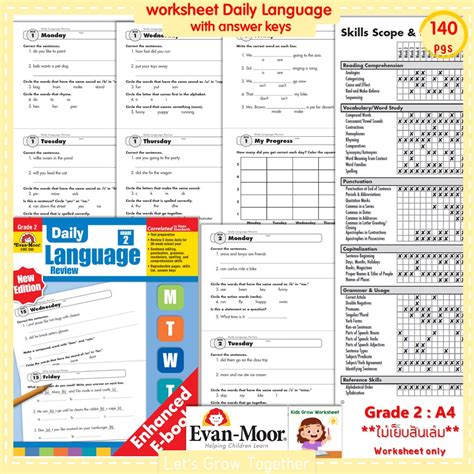 Daily Language Review Kindergarten By Evan Moor