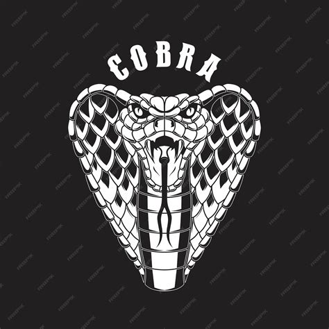 Иллюстрация змеи кобры элемент дизайна логотипа этикетки знак эмблемы ...