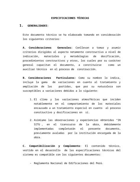 Docx Especificaciones Tecnicas Docx Dokumen Tips