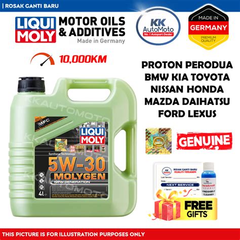 Genuine LIQUI MOLY Fully Synthetic 5W30 5W-30 Molygen MFC German Engine ...