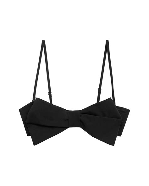 Other Stories Bow Bikini Top In Black Lyst