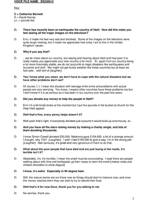 Interview Transcript Template