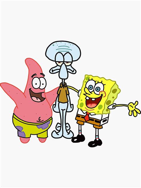 Spongebob Squarepants And Squidward And Patrick