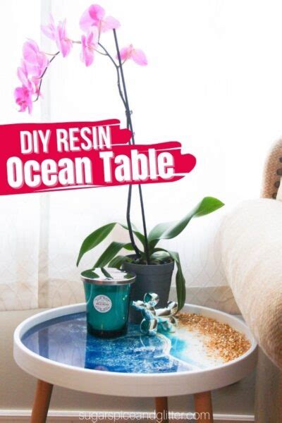 Diy Ocean Resin Table ⋆ Sugar Spice And Glitter