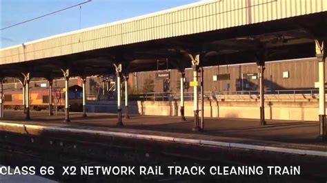 Ews Class 66s On Network Rail Track Cleaning Youtube